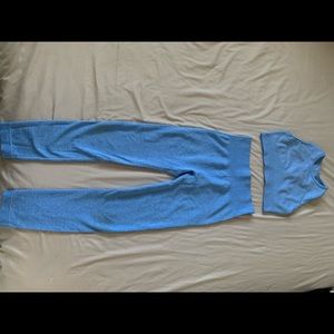 Light blue workout set